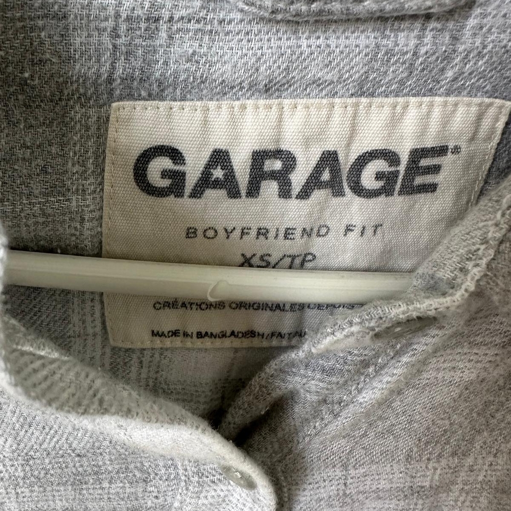 Garage Light Gray Button-Up Shirt - Picture 3 of 3